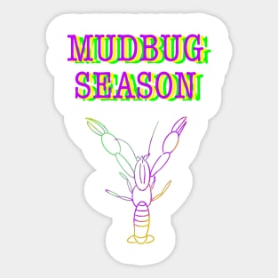 Crawfish Mudbug Sticker